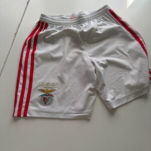 White and Red Athletic Shorts